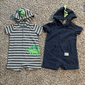 Carter's Summer Dinosaur shorts Outfits 18-24 months
